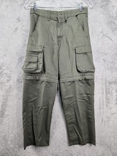 Boy Scouts Pants Youth 10 Green Cargo Convertible Uniform Pant Boys 27x27