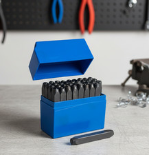 Schlagzahlen + Schlagbuchstaben 36 Teile 4 , 5 oder 6mm Prägestempel Stempel