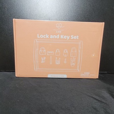Montessori & Me Lock & Key Set  For Fine Motor Skills NIB