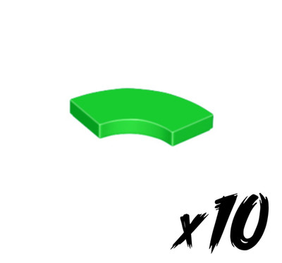 10x LEGO 27925   2x2 Fliese rund   tile round   hellgrün   bright green