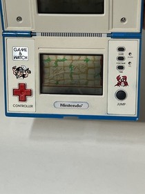 Vintage 1988 Nintendo Game & Watch GOLD CLIFF Multi Screen nice NO Bleed Works