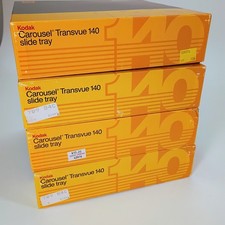 Vintage Kodak Carousel Transvue 140 Slide Tray 35mm Projector 140 Slides 4