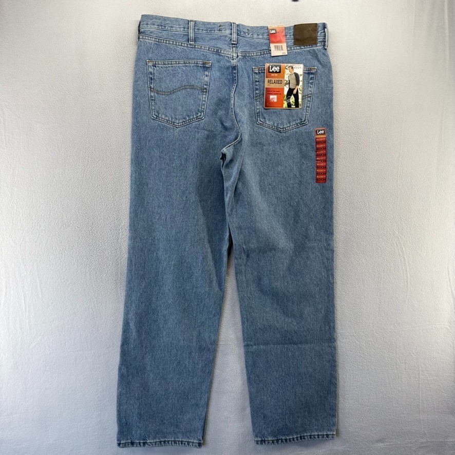 Men's 40x34 Blue Denim Relaxed Straight Medium Wash Cowboy W
