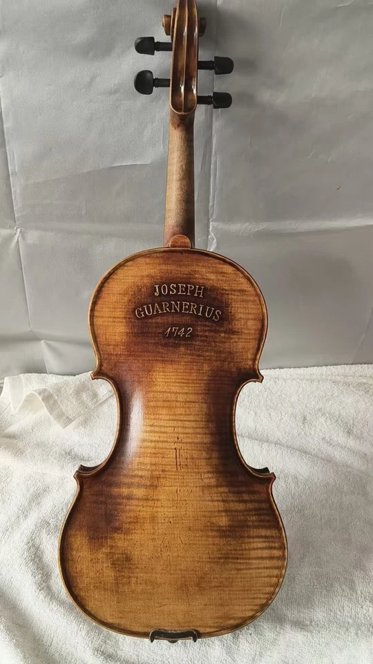 4/4 violin Guarneri Model Flamed maple back spruce top hand Antique Style No1 - Image 2 of 4