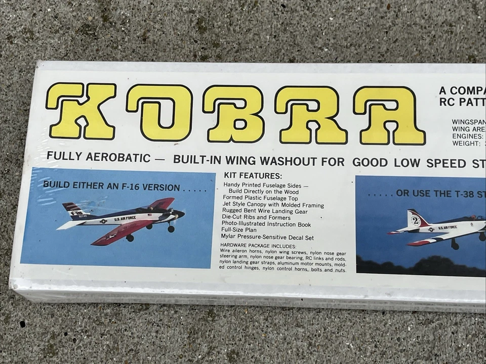 Sig MFG. "Kobra" Craftman's Wooden Radio Control Model Kit Sealed RC-53 NOS - Image 4 of 4