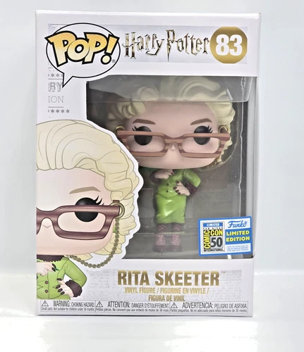 Funko SDCC 2019 Harry Potter Rita Skeeter Pop #83 Official Sticker Pop Protector