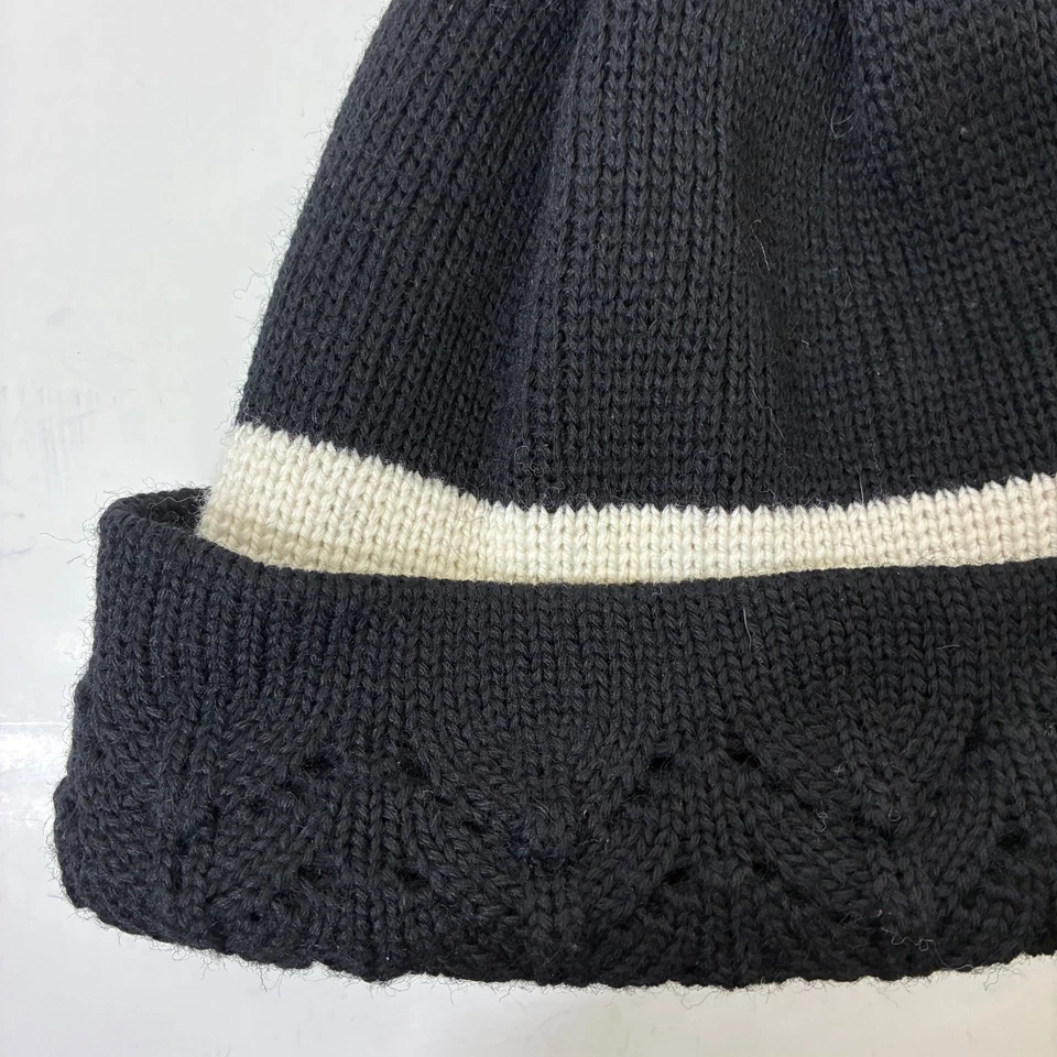 De Colección Wigwam Años 70 100% Lana Pura Rayas Pom Gorro Hecho en Estados Unidos Cottagecore, Retro Foto 2 de 4