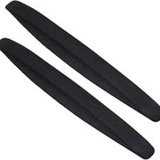 2-Packs Black Anti-Collision Patch Bumper Guard Strip Anti-Scratch Bumper Black
