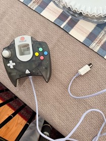 SEGA Dreamcast Controller Clear Translucent Black GRAY Smoke HKT-7700 Tested