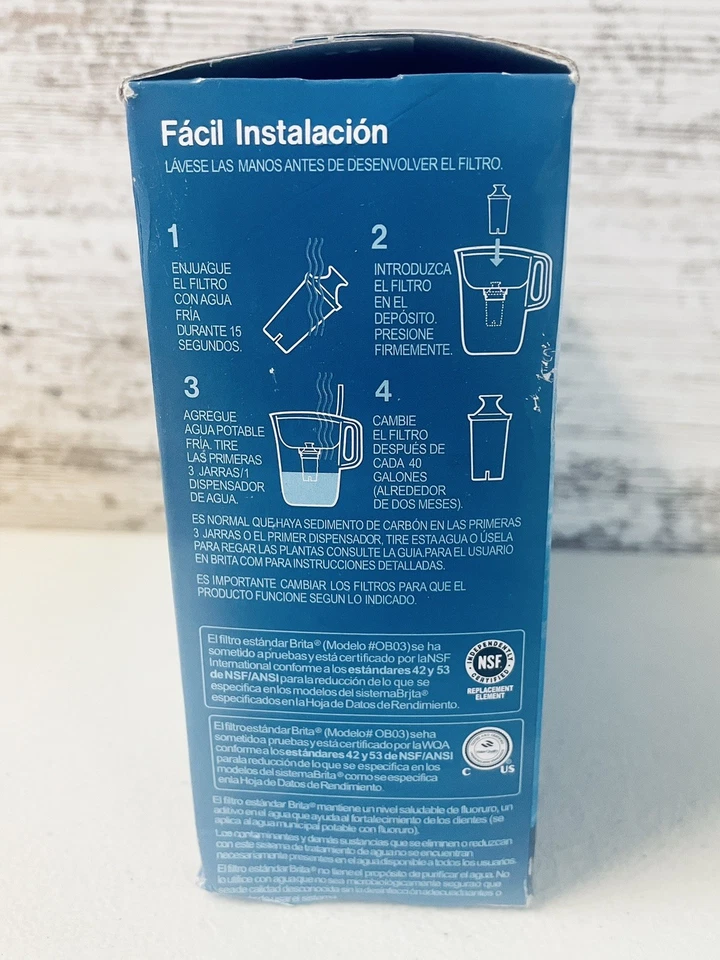 Brita Water Filter Replacement Cartridges for Pitchers and Dispensers 3 Pack NEW - Image 3 of 4
