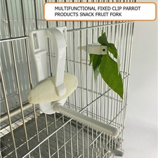 2 Pcs Bird Feeding Tools Fruit Holder Cage Food Clips Pet Supplies