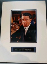 Autographed And Mounted 8x10 Photo, Peter Lawford.