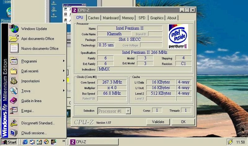 CPU Processore Intel Pentium 2 SL2HD 233 MHz FSB 66MHz 512KB Slot 1 Klamath - Immagine 2 di 4
