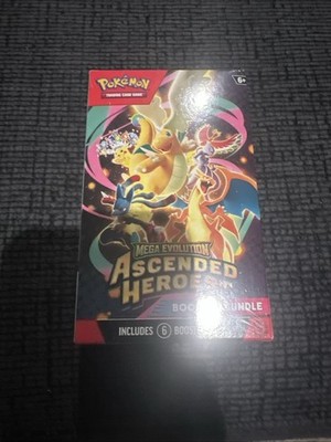 Pokemon Mega Evolution Ascended Heroes Booster Bundle Sealed 6 Pack Box