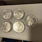 Lot of 5 1986 $1 American Silver Eagle Brilliant Uncirculated. In capsule