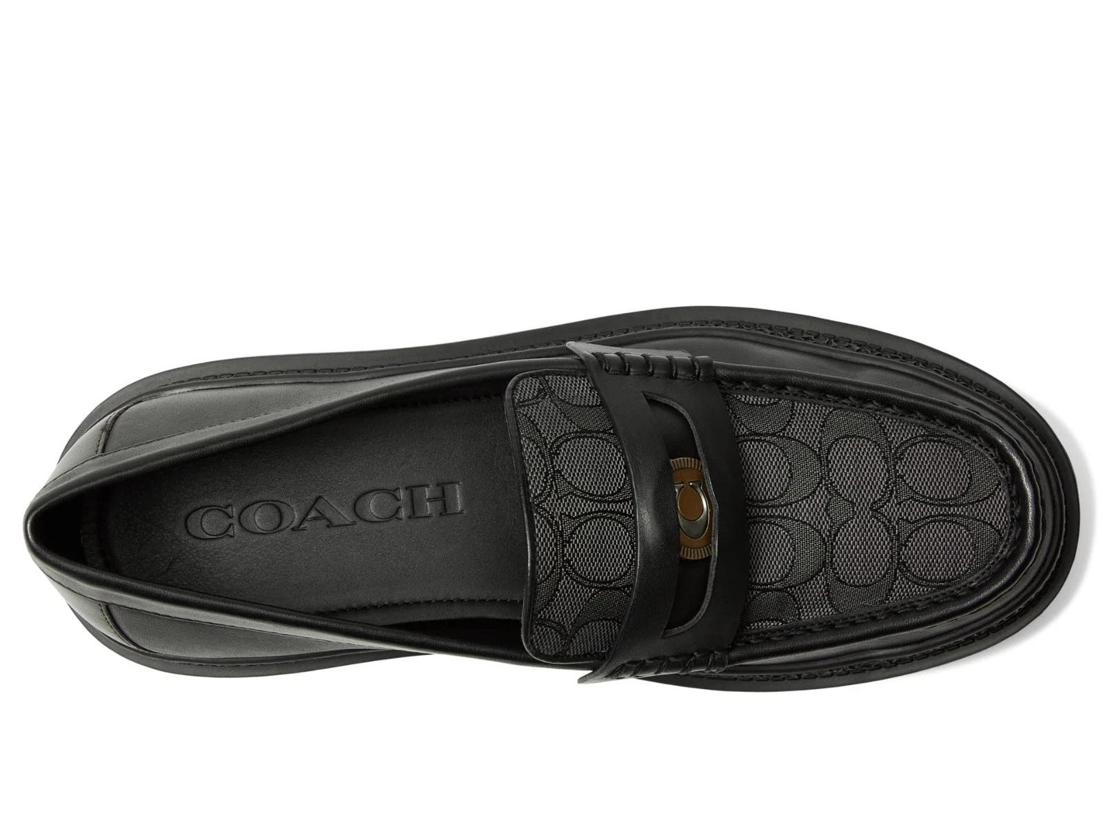 Mocassino Coach uomo casual Cooper con jacquard firmato 9 5