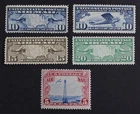 CKStamps: US Stamps Collection Scott#C7-C11 Mint 4NH OG #C9 VLH OG