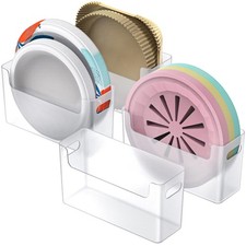 TOWARDFUN 4Pcs Paper Plate Dispenser for 6-9.5 In Disposable Plates