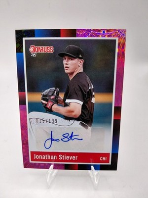2022 Panini Donruss - Retro 1988 Signatures Jonathan Stiever #R88S-JS Pink...