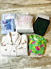 Girls Lot Size 6-7, 8 pc, Disney Stitch, So, Nike, ThereAbouts, Gymboree,CatJack