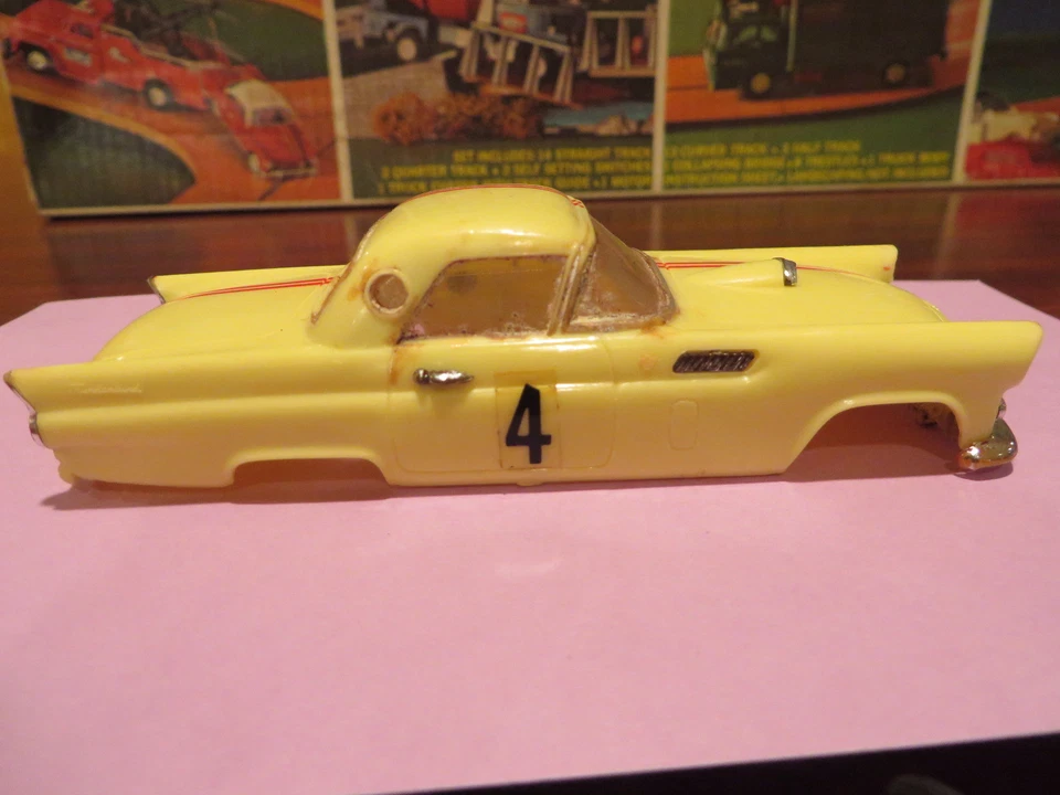 Carrocería de coche ranura motora IDEAL FORD THUNDERBIRD T BIRD carrocería de juguete solamente Foto 3 de 4