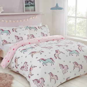 grey unicorn bedding