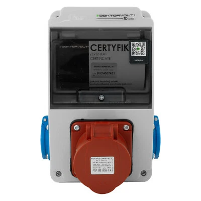 Wandverteiler XS 16A 2x230V IP44 Stromverteiler Komplett Verdrahtet Doktorvolt - Bild 1 von 4