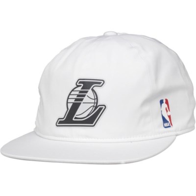 Adidas Originals LA Lakers weiße Kappe mit Druckknopflasche Neu