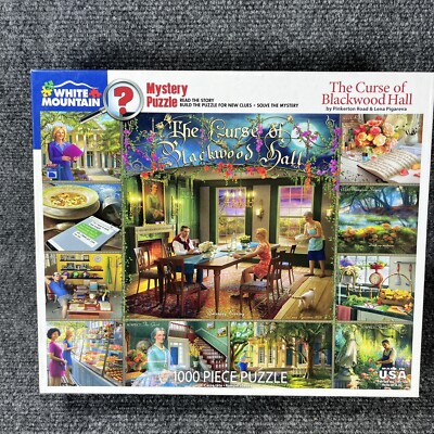 White Mountain Puzzle 1000 Piece The Curse Of Blackwood Hall Mystery COMPLETE