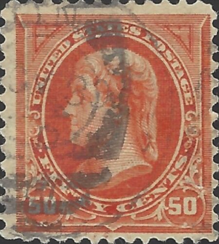 US Scott #275 Used VF 50 Cent 1895 Thomas Jefferson Stamp - Picture 1 of 2