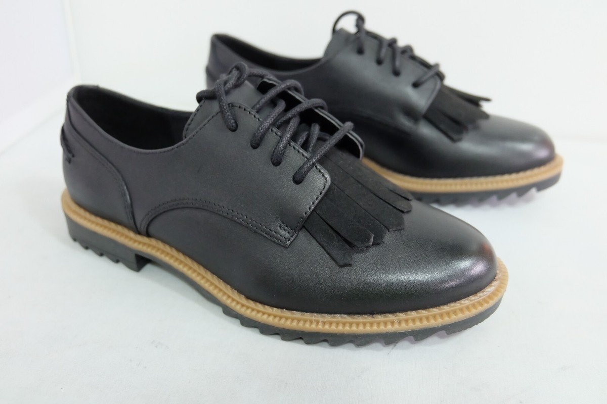 Griffin Mabel Clarks Shoes Clarks GRIFFIN MABEL Black Leather