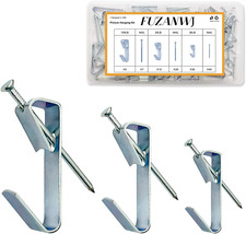 117Pcs Picture Hangers, 3 Size Picture Hooks Including 30/50/100lbs,