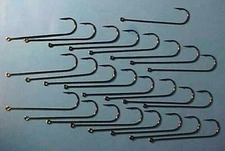 25 Spinnerbait & Buzzbait 5/0 Matzuo Mold Hooks Long Shank Black Chrome NP 