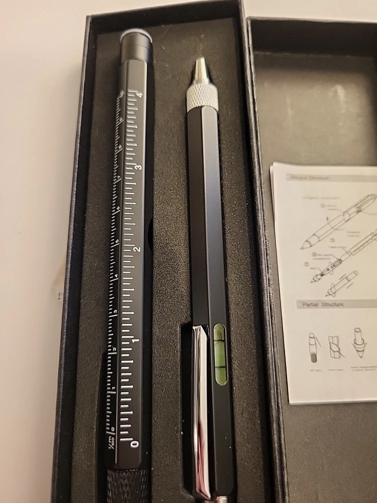 Multi - Tool Pen Set -9 In 1 - Black - New In Box Multi - Tool Pen Set -9 In 1 - Black - New In Box
