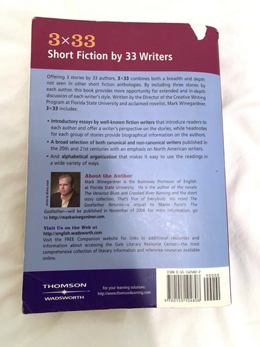 3 x 33: Short Fiction By 33 Writers, edited by Mark Winegardner, paperback - Picture 2 of 12