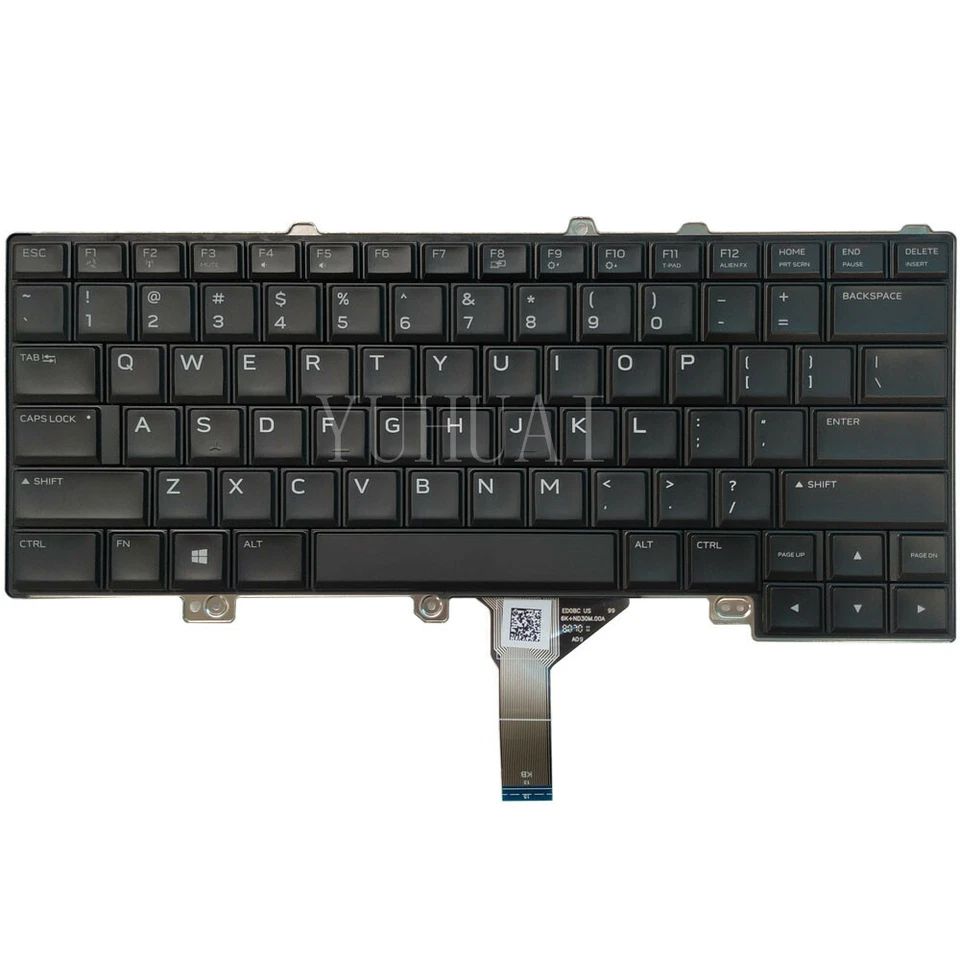 Keyboard for Dell Alienware 15 R3 P69F US Full Colorful Backlit Win8 PK131Q72A00 - Image 2 of 4