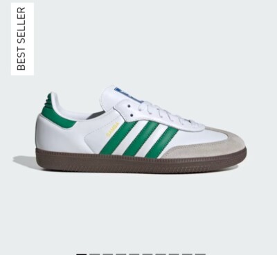 Size 9 - adidas Samba OG White Green 5.5 Men | eBay