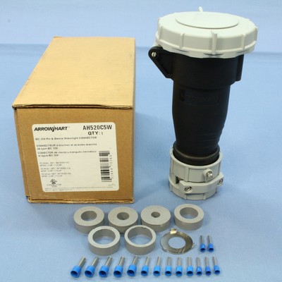 Arrow Hart IEC 309 Pin & Sleeve 20A 347/600V 3ØY Watertight Connector AH520C5W