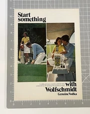 Vintage Wolfschmidt Vodka 1976 Print Ad Original 70’s Liquor Advertisement
