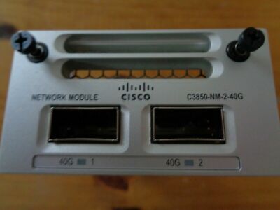 Genuine Cisco C3850-NM-2-40G Network Module 2x 40 Gigabit Ethernet QSFP+ Ports