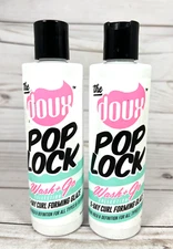 The Doux Pop Lock Wash & Go Collection 5-Day Curl Foaming Glaze 8oz (2Pack)