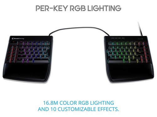KINESIS Gaming Freestyle Edge RGB Split Mechanical Keyboard (MX Brown) - Picture 4 of 9