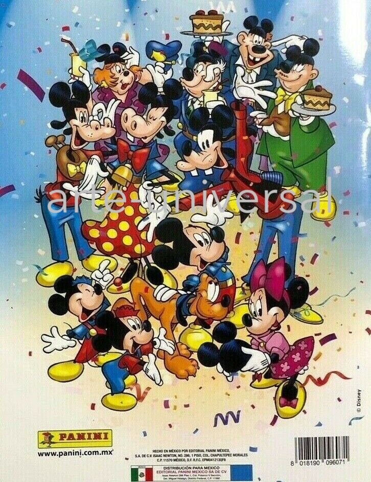 50 packs + album DISNEY Mickey Mouse 90 anniversary Panini Sticker