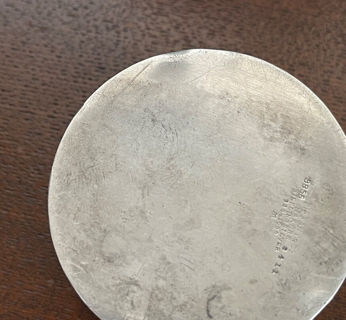Rare Tiffany & Co. Makers Antique Sterling Silver Engraved Trinket