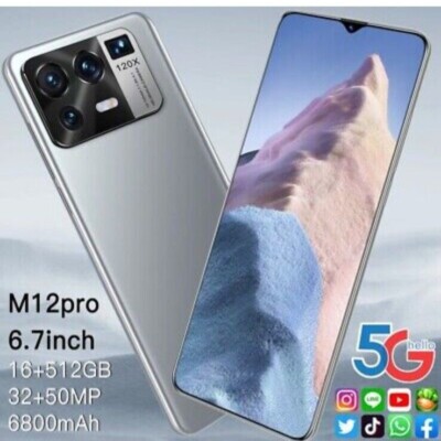 NIB M12 Pro Android Smartphone black New