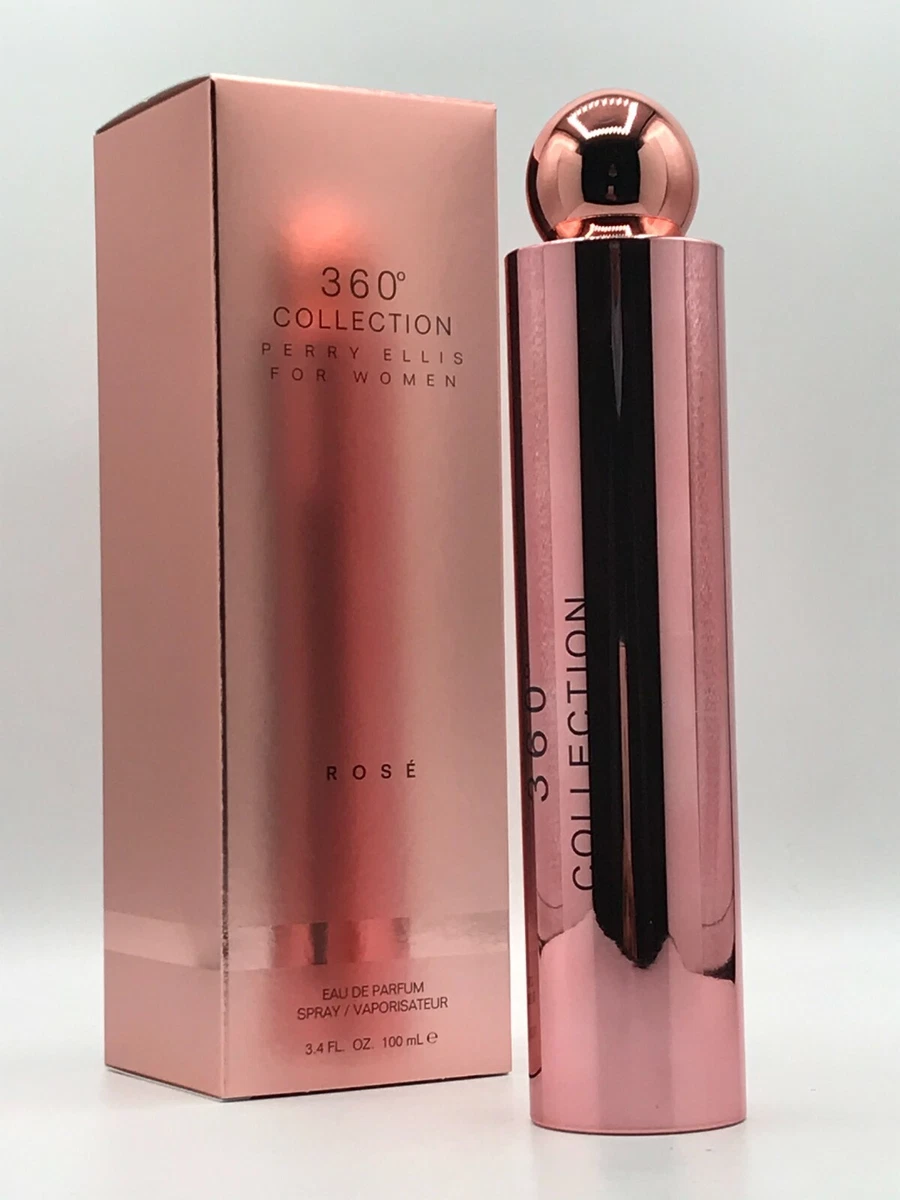 Perry Ellis 360 Collection Rose Women Parfum Spray 3.4 oz 100 ml