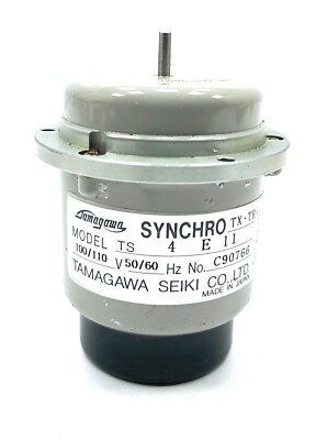 Tamagawa Synchro Motor TX. TR / TS4E11 ( 100/100V, 50/60Hz ) Japan