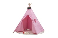 Small Boy Canvas Indian Teepee Playhouse For Kids - Pink on sale Small Boy Canvas Indian Teepee Playhouse For Kids - Pink on sale