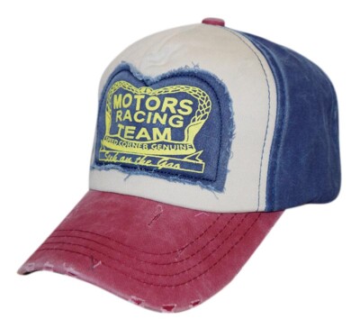Sportliches Basecap mit Patches  Motors Racing Team'', winrot