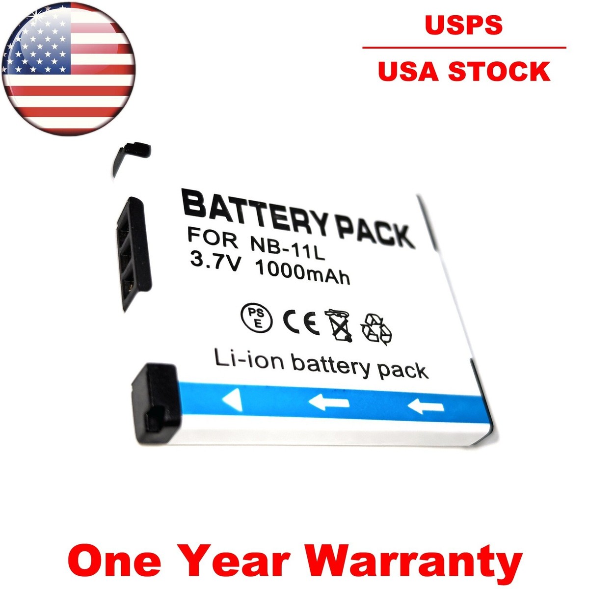 Battery For Canon Powershot ELPH 350 HS 360 HS SX400 IS SX410 IS